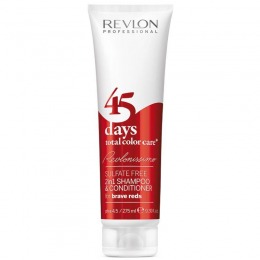 2in1 sampon si balsam - revlon professional 45 days total color care brave reds 275 ml