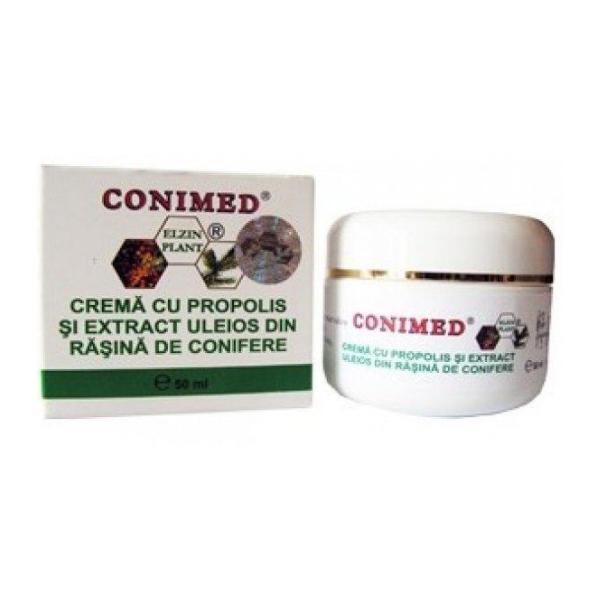 Crema cu Propolis si Rasina de Conifere Conimed Elzin Plant, 50ml