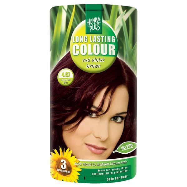 Vopsea par, Long Lasting Colour, 4.67 Red Violet Brown, Hennaplus