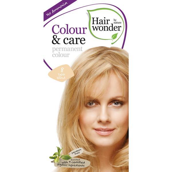 Vopsea par naturala, Colour & Care, 8 Light Blond, Hairwonder esteto.ro