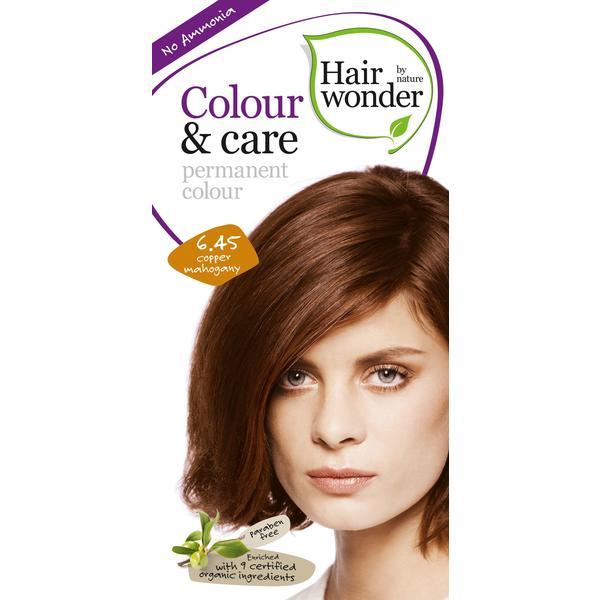 Vopsea par naturala, Colour & Care, 6.45 Cooper Mahogany, Hairwonder 6/45 imagine 2022