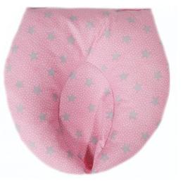 Perna pentru formarea capului bebelusului Grey Stars Pink