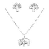 Set de bijuterii din argint 925 în formă de elefant, Adorabel