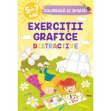 Exercitii grafice distractive. Coloreaza si invata - Sveta Albu, editura Libelula