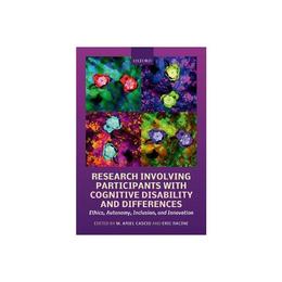 Research Involving Participants with Cognitive Disability an - M Ariel Cascio, editura Bloomsbury Academic T&t Clark
