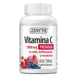 Vitamina C Premium 1000 mg cu Rodie, Bioflavonoide si Resveratrol Zenyth Pharmaceuticals, 60 capsule