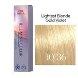 Vopsea Permanenta - Wella Professionals Illumina Color Nuanta 10/36 blond luminos deschis auriu violet