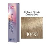 Vopsea Permanenta - Wella Professionals Illumina Color Nuanta 10/93 blond luminos deschis perlat auriu