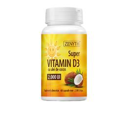 Super Vitamin D3 2000 UI Zenyth Phamaceuticals, 60 capsule