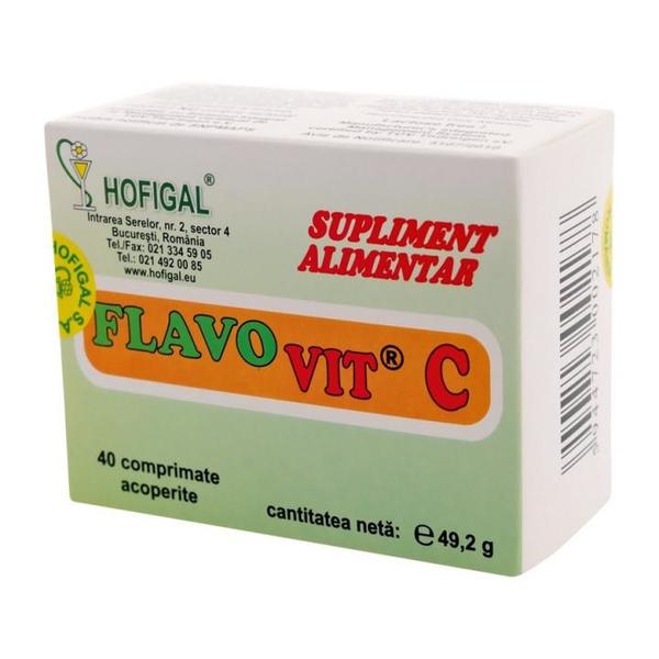 Flavo Vit C Adulti Hofigal, 40 comprimate