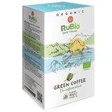 Cafea Verde Organica Decofeinizata RuBio Vedda, 20 plicuri