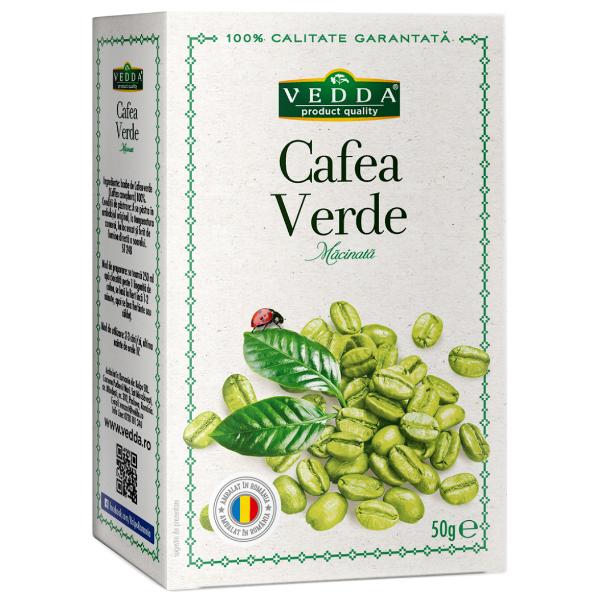 Cafea Verde Macinata Vedda, 50g