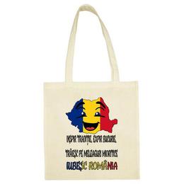 Sacosa suvenir Romania bumbac personalizata - Cadouri Optime