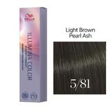 Vopsea Permanenta - Wella Professionals Illumina Color Nuanta 5/81 castaniu deschis albastru cenusiu 