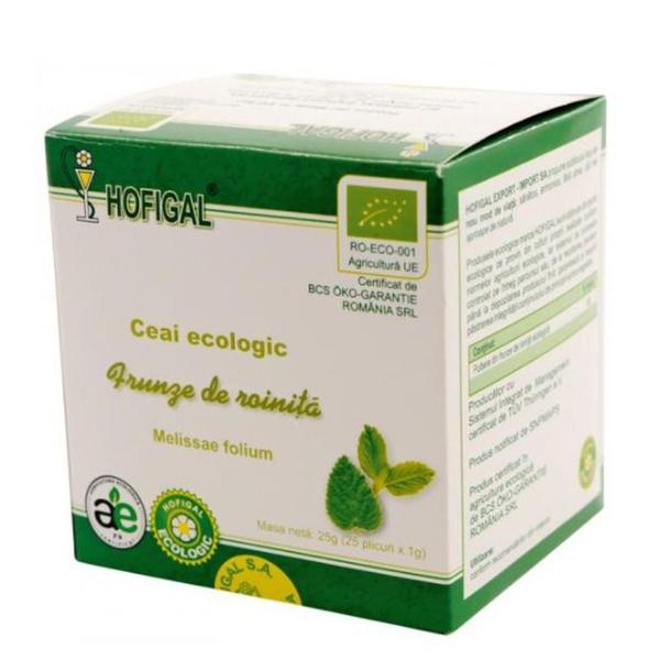 Ceai Ecologic Frunze de Roinita - Hofigal, 25 plicuri