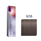 Vopsea Permanenta - Wella Professionals Illumina Color Nuanta 6/16 blond inchis cenusiu violet