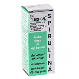 Spirulina 200mg hofigal, 40 comprimate