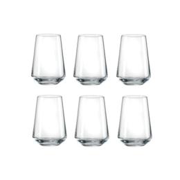 Pahare Bohemia Cristal Siesta Raki bauturi racoritoare set 6 buc 380ml