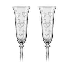 Pahar bohemia cristal love raki miri si nasi gravate set 2 buc 190ml