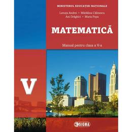 Matematica - Clasa 5 - Manual + CD - Lenuta Andrei, Madalina Calinescu, editura Sigma