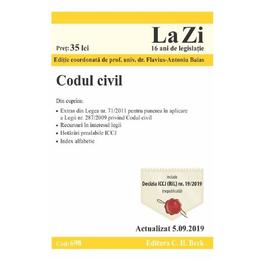 Codul civil. actualizat 5.09.2019, editura c.h. beck