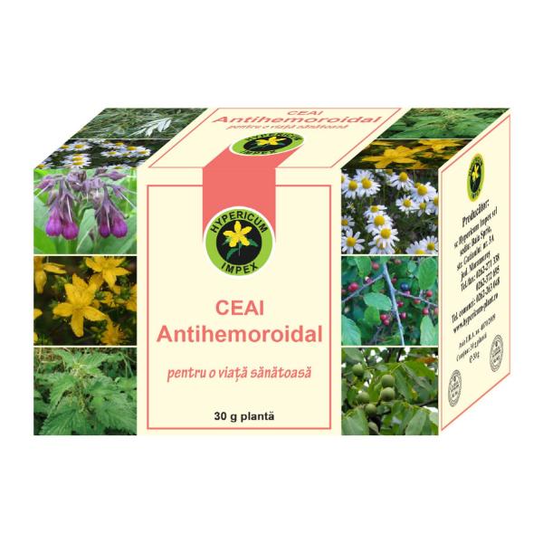 Ceai Antihemoroidal Hypericum, 30g