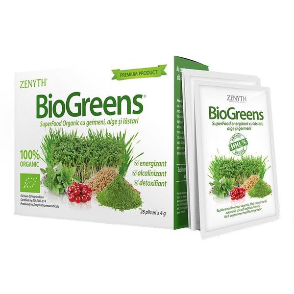 Biogreens Zenyth Pharmaceuticals, 28 doze x 4 g