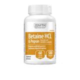Betaine HCL&Pepsin 580 MG Zenyth Pharmaceuticals, 60 capsule