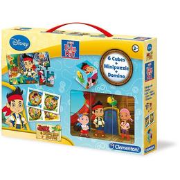 Set educativ Clementoni, 3in1 Domino, Minipuzzle, 6 Cubes, Jake & The Never Land Pirates
