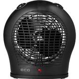 Aeroterma ECG TV 30 culoare neagra, 2000 W, 2 trepte de aer cald + aer rece, termostat