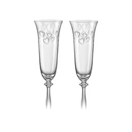 Pahar bohemia cristal love raki mire si mireasa set 2 buc 190ml 