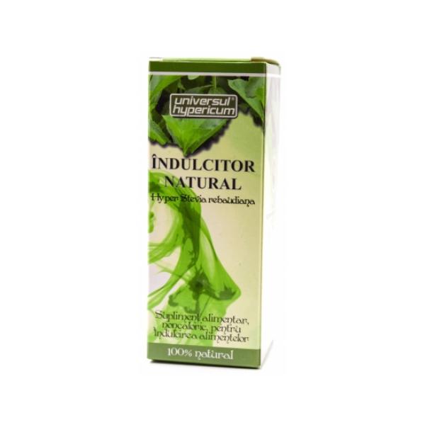 Indulcitor Natural Lichid Hyper Stevia Rebaudiana Hypericum, 50ml