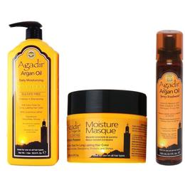 Pachet pentru hidratare agadir - sampon 1000ml, masca 236.6ml, tratament 150ml