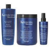 Pachet pentru Netezire Fanola Keraterm Hair Ritual - Sampon 1000ml, Masca 1000ml, Spray 200ml