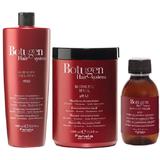 Pachet pentru Reconstructia Parului Deteriorat Fanola Botugen Hair System - Sampon 1000ml, Masca 1000ml, Tratament 150ml