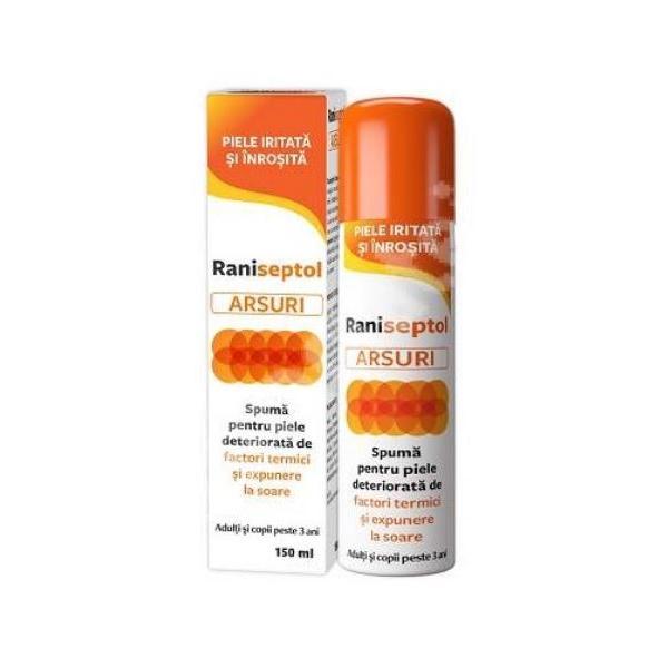 Spray Spuma pentru Arsuri Raniseptol Zdrovit, 150 ml