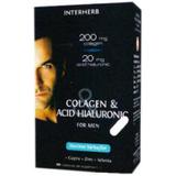 Colagen&Acid Hialuronic pentru Barbati Interherb, 30 capsule