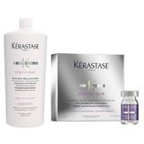 Pachet Antimatreata Kerastase Specifique - Sampon 1000ml, Tratament 12 x 6ml