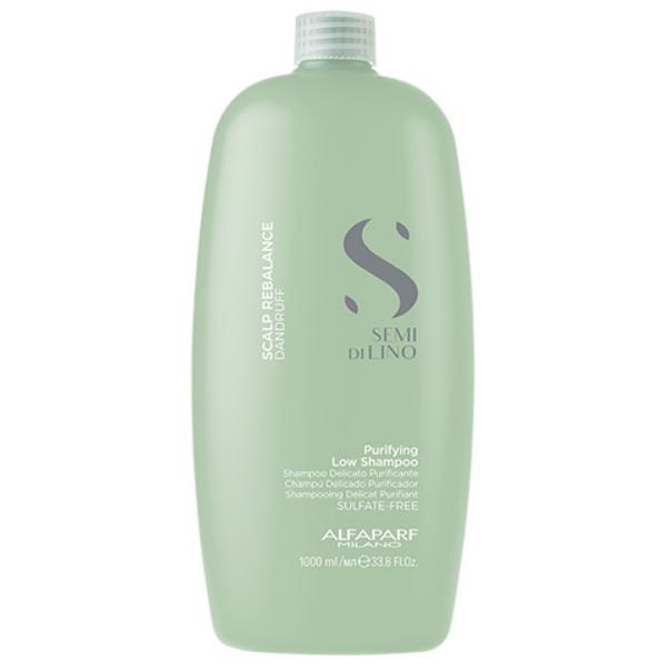 Sampon Purifiant Antimatreata – Alfaparf Milano Semi Di Lino Scalp Rebalance Purifying Low Shampoo, 1000ml 1000ml imagine noua