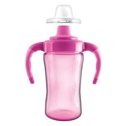 Cana maner si cioc silicon roz just for kids, 6 luni+ 260ml