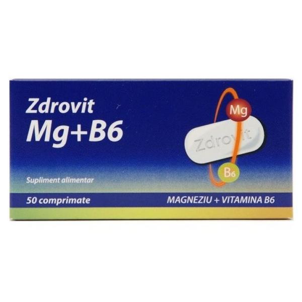 Magneziu +Vitamina B6 Zdrovit, 50 comprimate