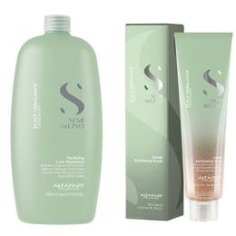 Pachet antimatreata alfaparf milano - sampon 1000ml, exfoliant 150ml