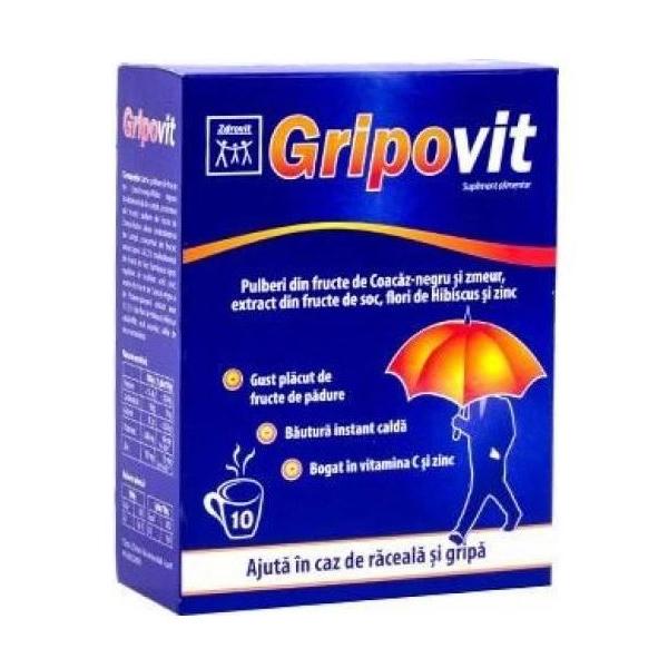 Gripovit Junior Zdrovit, 10 plicuri