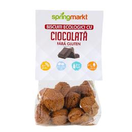 Biscuiti Ecologici cu Ciocolata, fara Gluten, Springmarkt, 100g