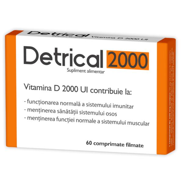 Detrical D3 2000 IU Zdrovit, 60 comprimate