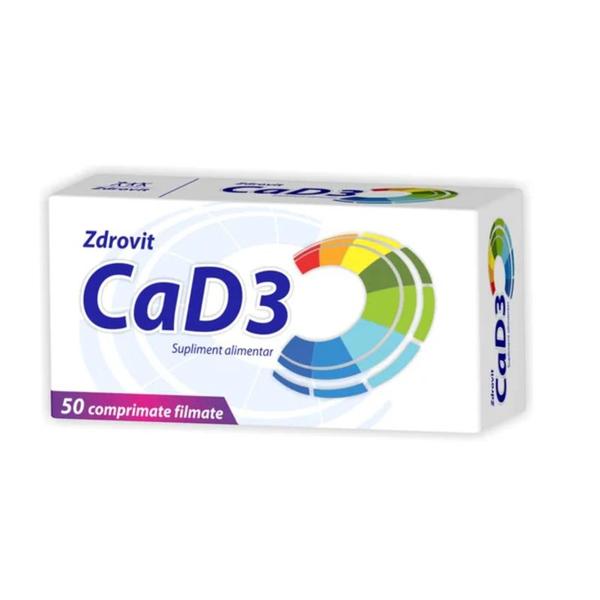 Calciu +Vitamina D3 Zdrovit, 50 comprimate