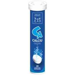 Calciu 300 mg zdrovit, 20 comprimate efervescente