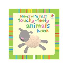 Carte senzoriala baby's very first touchy-feely animals book nastere+, usborne