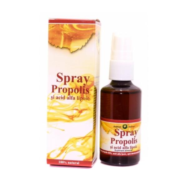 Spray propolis si acid alfa lipoic hypericum, 50ml