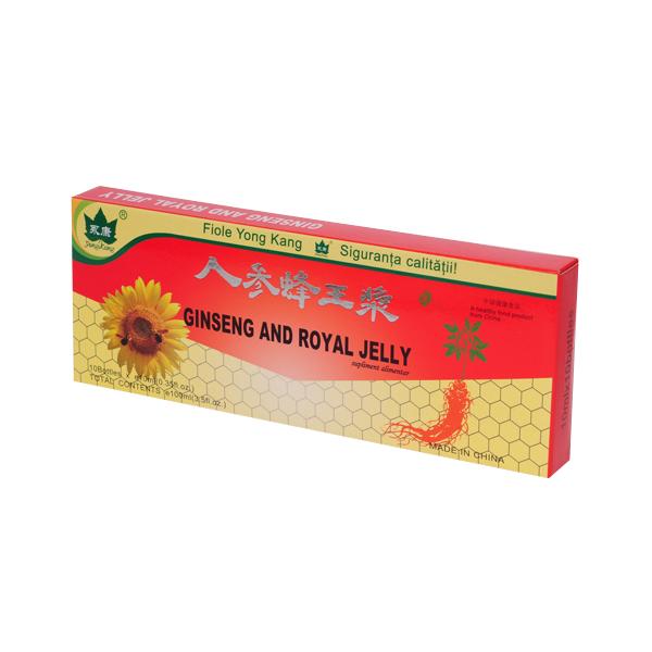 Ginseng si Royal Jelly Yong Kang, 10 fiole x 10 ml